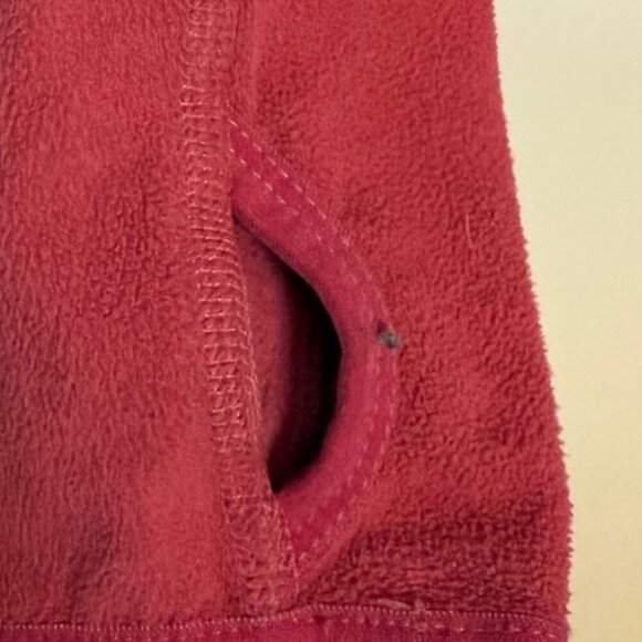 The North Face Women’s TKA 100 Fleece Full-Zip Hoodie Jacket Sz S Pink Red - Picture 6 of 11